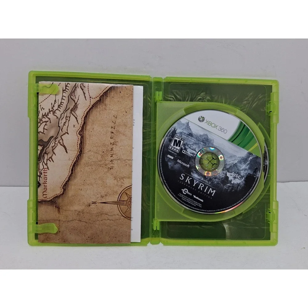 Xbox 360 The Elder Scrolls V Skyrim Legendary Edition Bethesda RPG Game Map